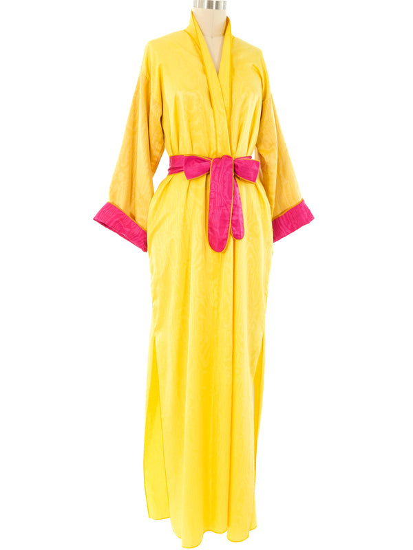 Fernando Sanchez Sunflower Satin Robe Jacket arcadeshops.com