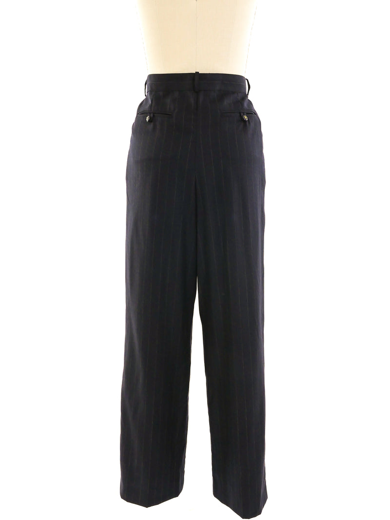 Chanel Pinstripe Pants Bottom arcadeshops.com