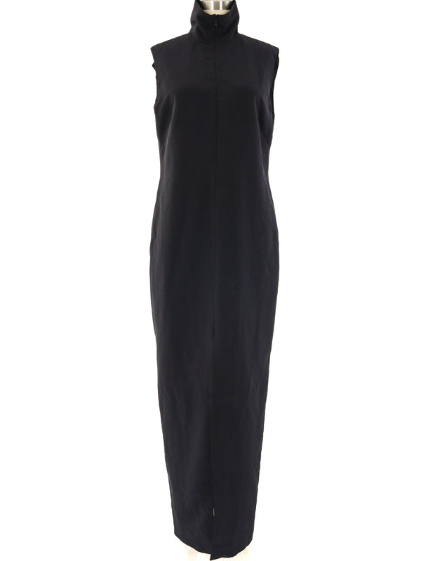 Burberry Funnel Neck Sleeveless Gown Dress arcadeshops.com