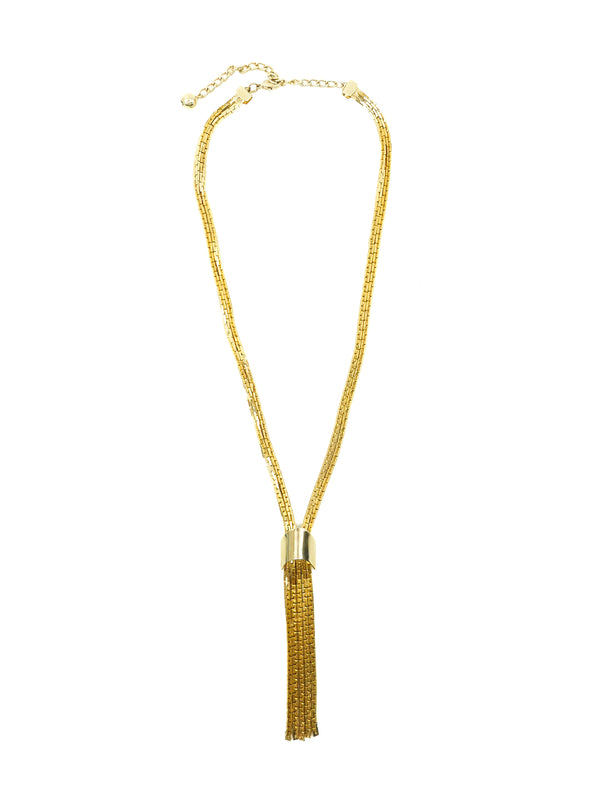 Multi Chain Lariat Necklace Accessory arcadeshops.com