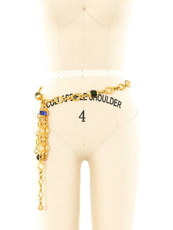 Karl Lagerfeld Glass Bead Chain Belt Accessory arcadeshops.com