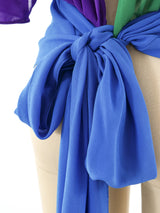 Giorgio di Sant'Angelo Colorblock Wrap Top Top arcadeshops.com