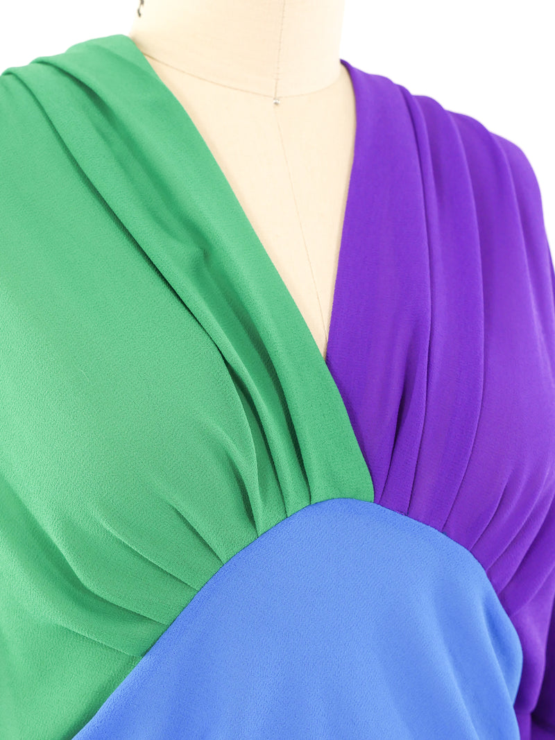 Giorgio di Sant'Angelo Colorblock Wrap Top Top arcadeshops.com