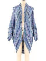 Hand Knit Periwinkle Duster Jacket arcadeshops.com