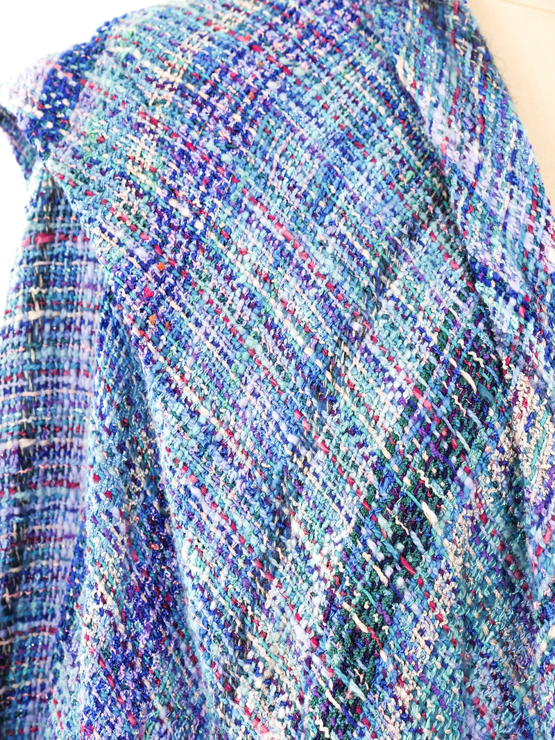 Hand Knit Periwinkle Duster Jacket arcadeshops.com