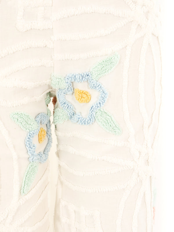 Pastel Chenille Patterned Pants Bottom arcadeshops.com