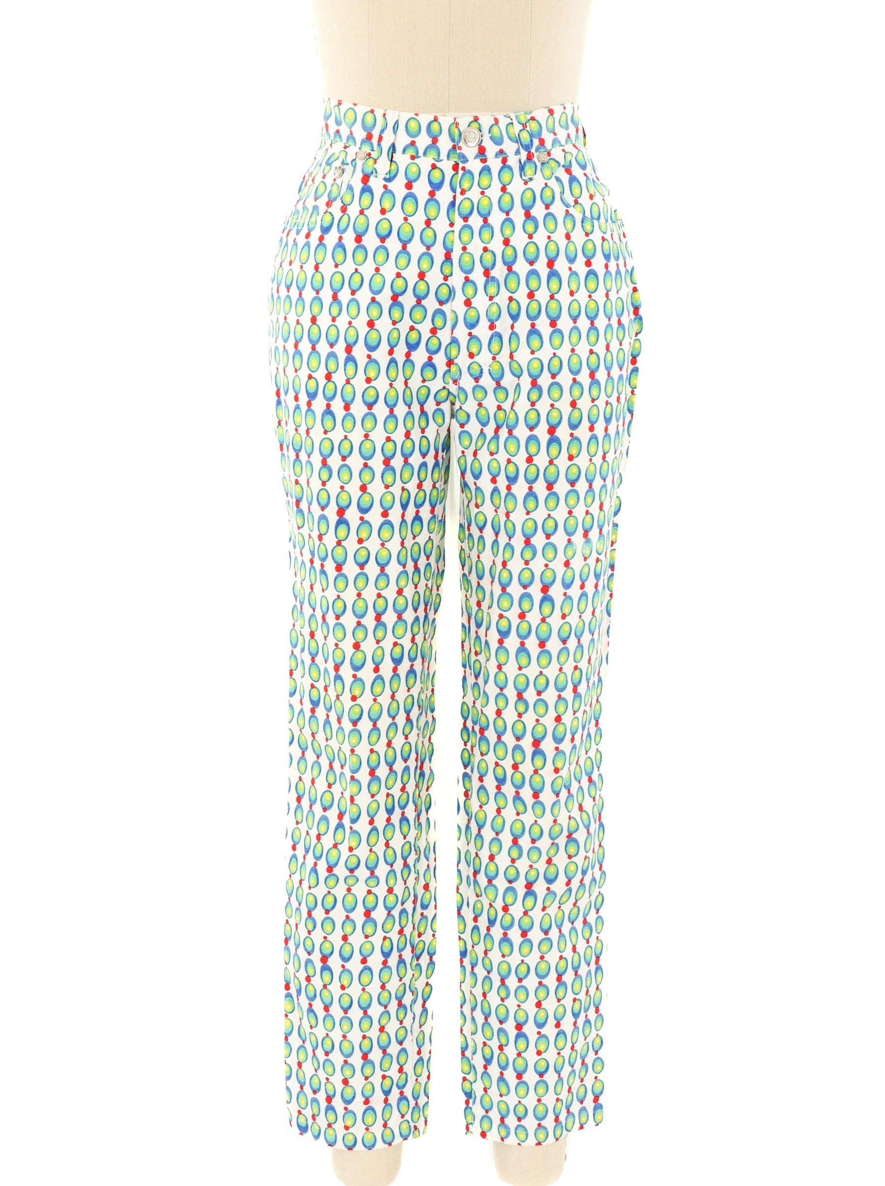 Gianni Versace Dot Printed Pants