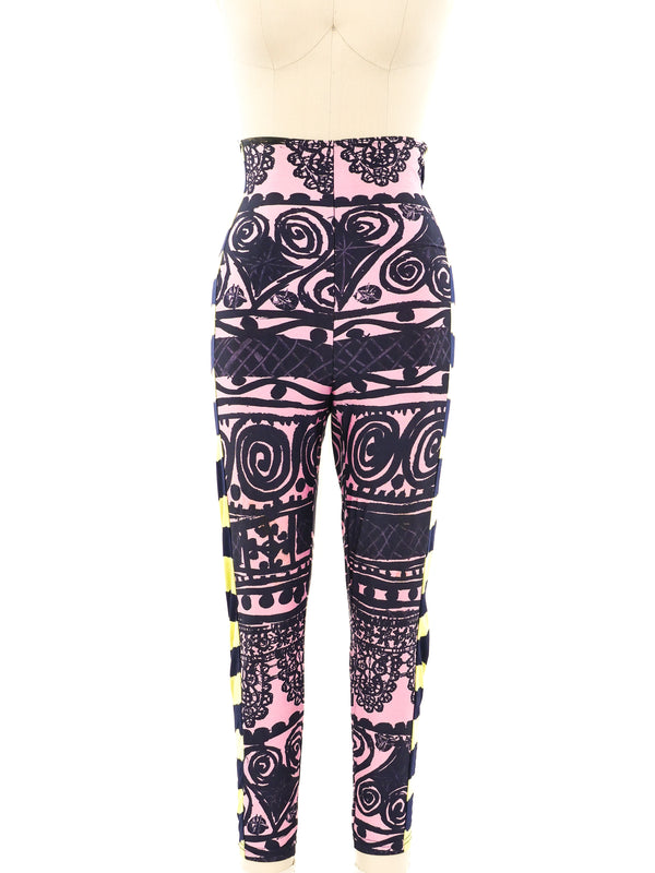Christian Lacroix Scribble Printed Leggings Bottom arcadeshops.com