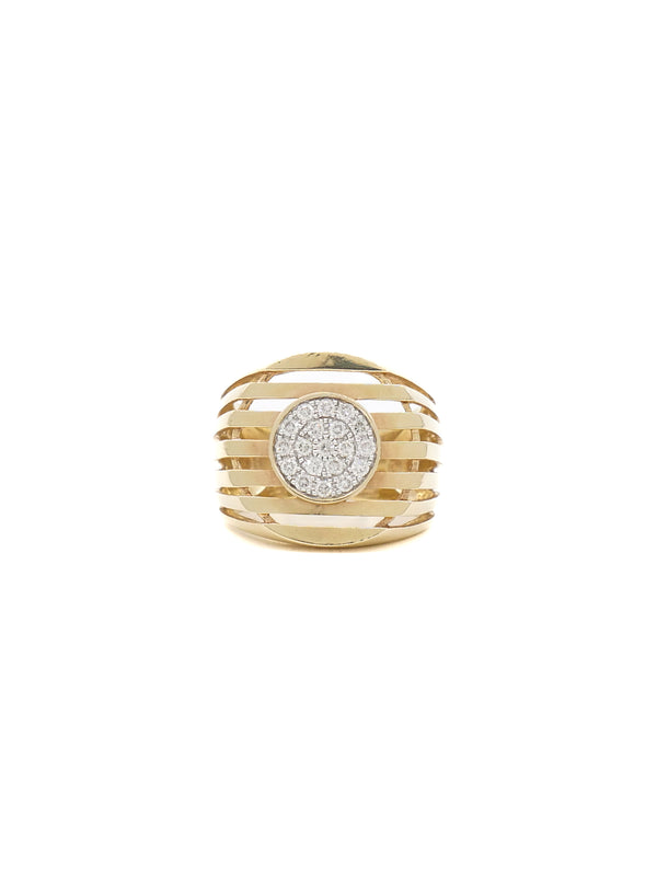 Diamond Accented 14k Open Striped Statement Ring Fine Jewelry arcadeshops.com