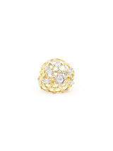 14k Diamond Accented Caged Dome Ring Fine Jewelry arcadeshops.com