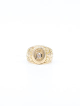 Antique Diamond Accented Signet Ring Fine Jewelry arcadeshops.com