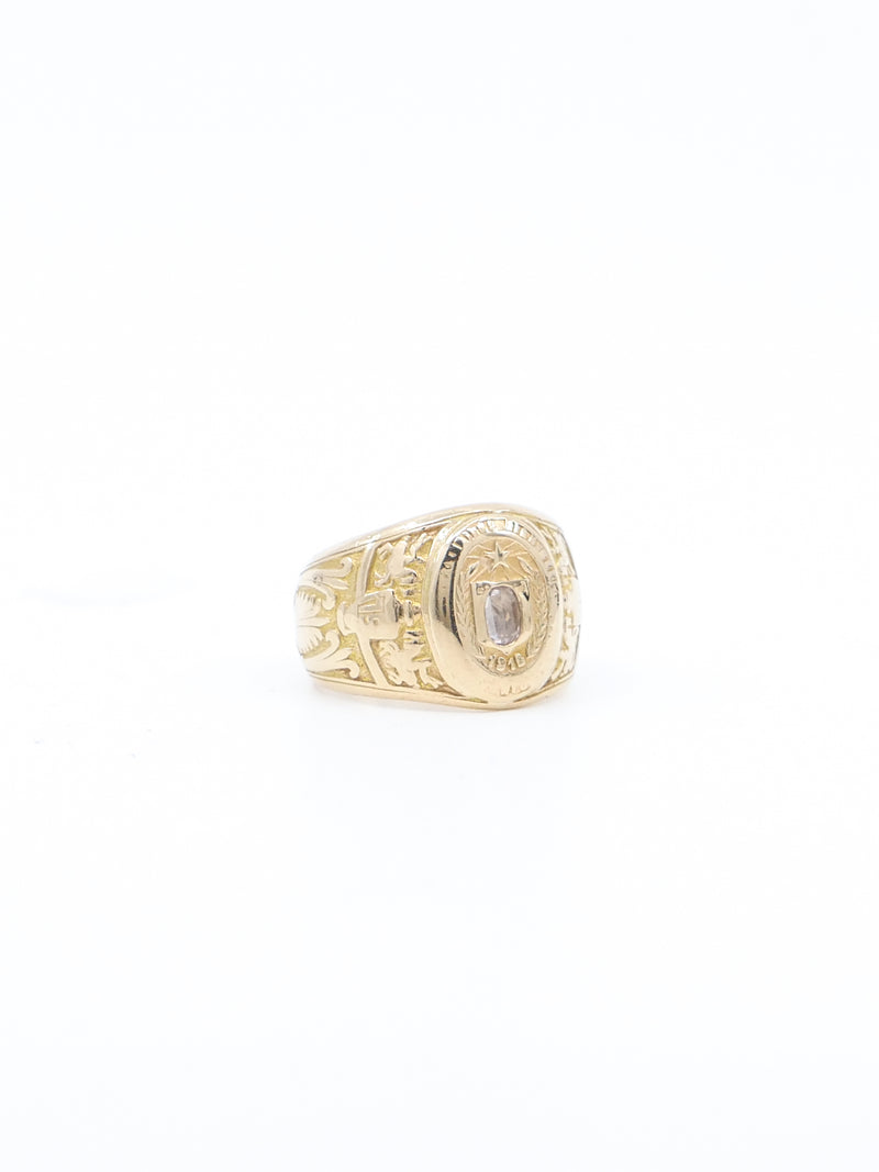 Antique Diamond Accented Signet Ring Fine Jewelry arcadeshops.com