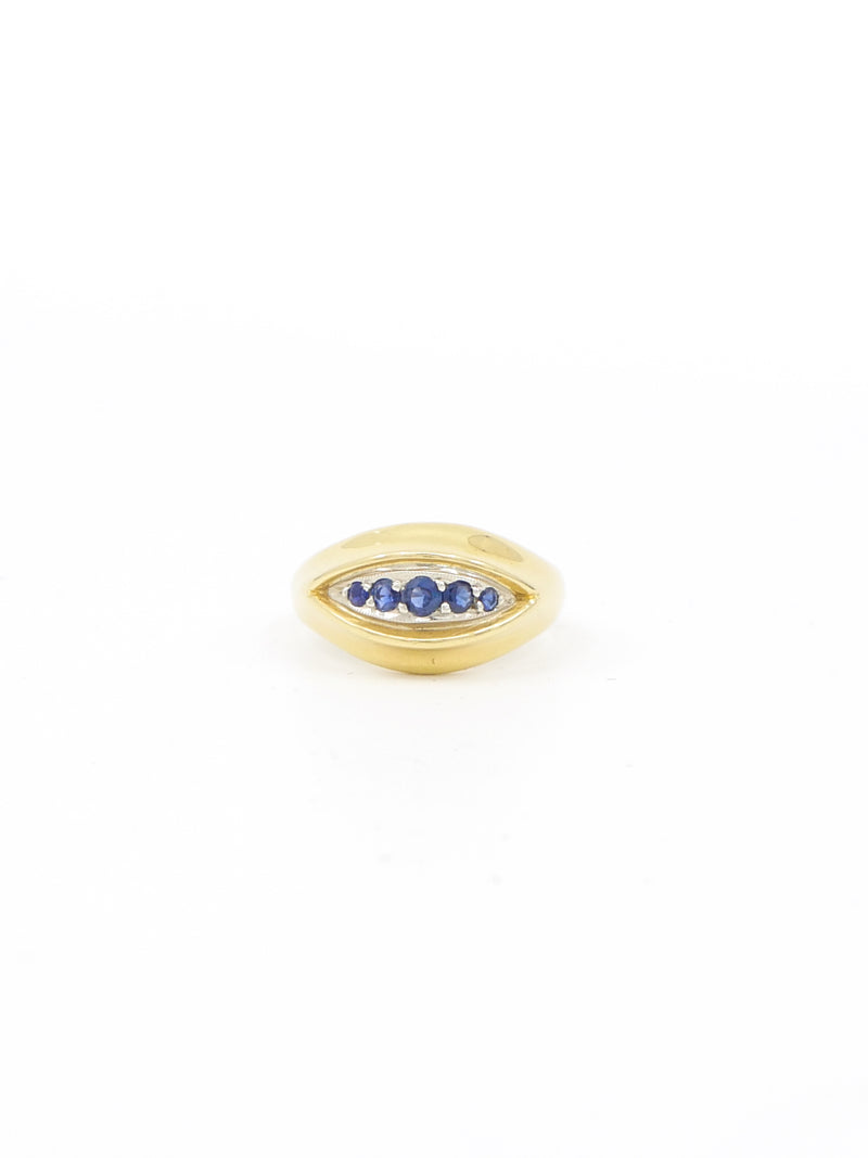 14k Sapphire Eye Ring Fine Jewelry arcadeshops.com