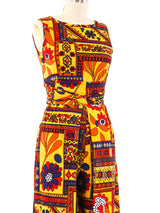 Graphic Printed Tunic Ensemble Suit arcadeshops.com
