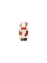 Coral Studded Ivory Resin Bangle Accessory arcadeshops.com