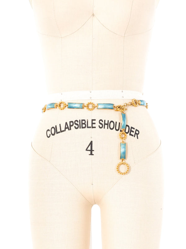 Gucci Enamel Accented Chain Belt Accessory arcadeshops.com