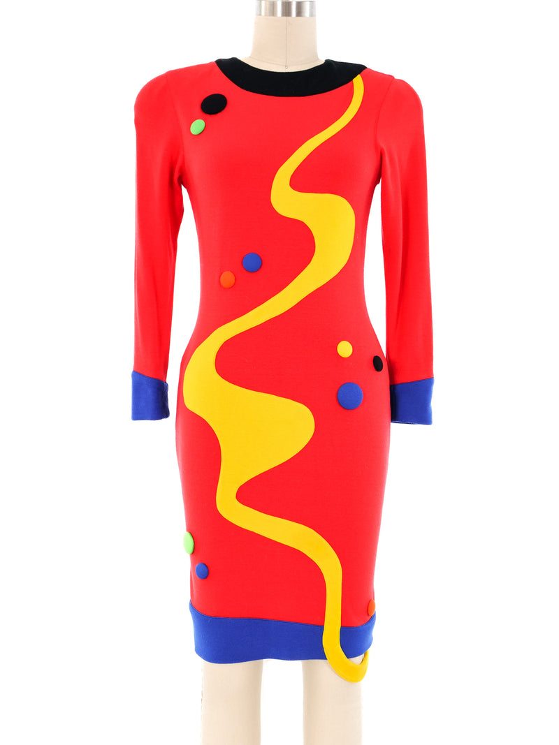 Fabrice Novelty Colorblock Dress Dress arcadeshops.com