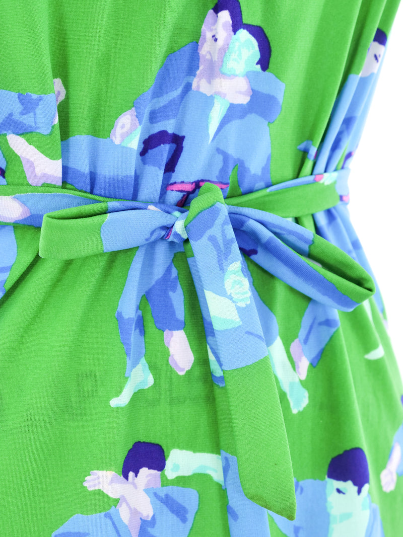 Ken Scott Martial Arts Printed Jersey Dress Dress arcadeshops.com