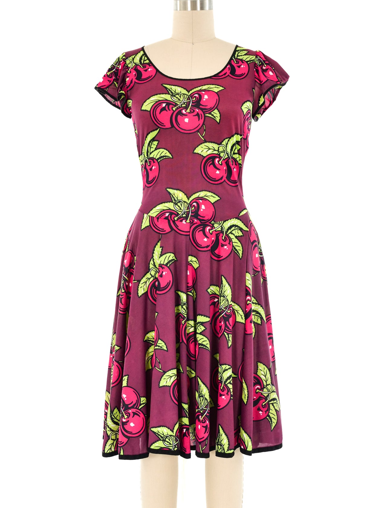 Betsey Johnson Alley Cat Cherry Print Dress