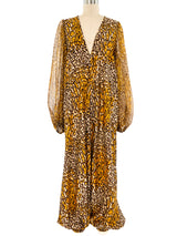 Mr. Blackwell Leopard Printed Jumpsuit Jumpsuit arcadeshops.com