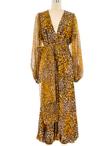 Mr. Blackwell Leopard Printed Jumpsuit Jumpsuit arcadeshops.com