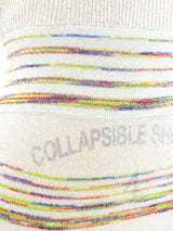 Rainbow Striped Metallic Knit Maxi Dress Dress arcadeshops.com