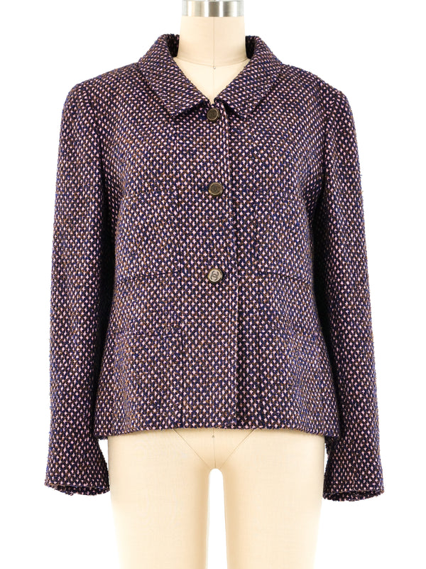 Chanel Lavender Tweed Jacket Jacket arcadeshops.com