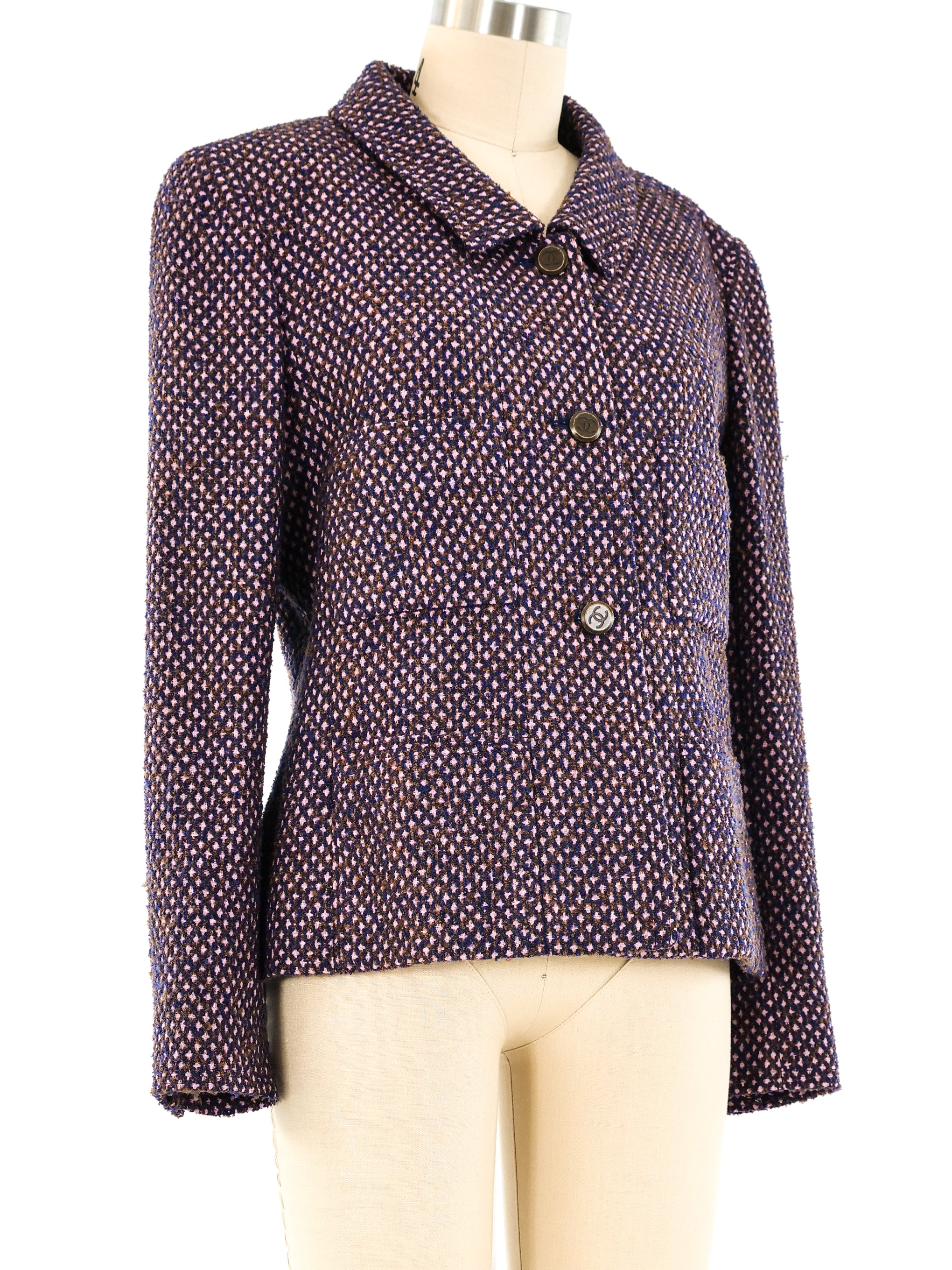 Chanel Lavender Tweed Jacket