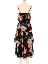 Radley Floral Chiffon Ruffle Dress Dress arcadeshops.com