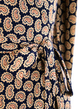 Paisley Printed Jersey Wrap Dress Dress arcadeshops.com