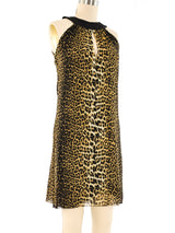 Jean Paul Gaultier Leopard Printed Mini Dress Dress arcadeshops.com