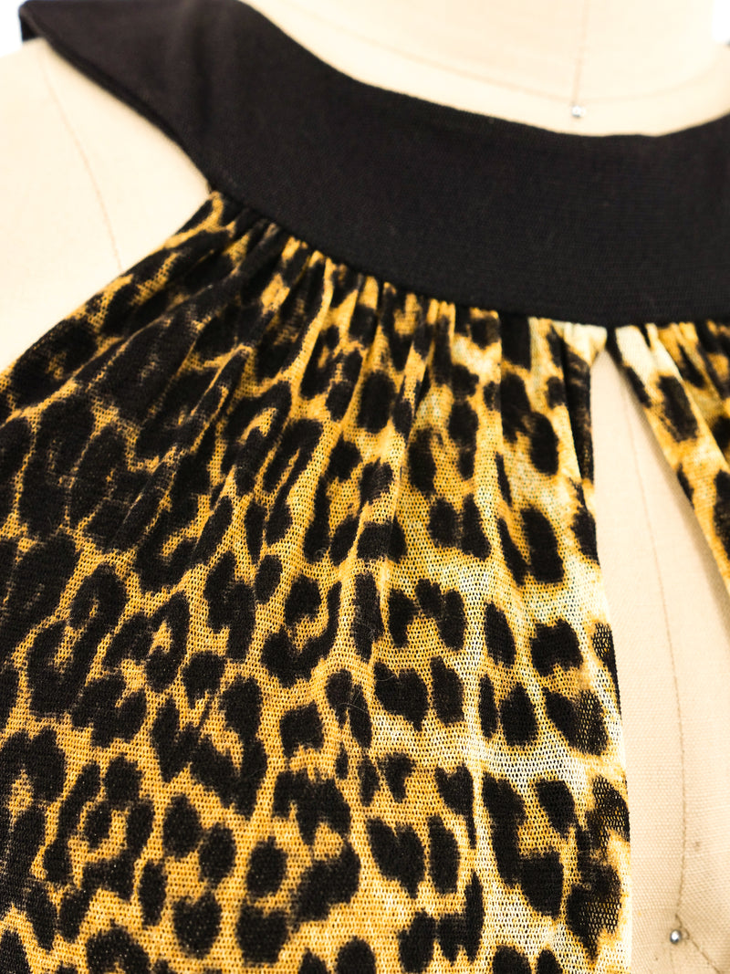 Jean Paul Gaultier Leopard Printed Mini Dress Dress arcadeshops.com