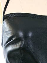 Prada Lace Up Leather Halter Dress Dress arcadeshops.com