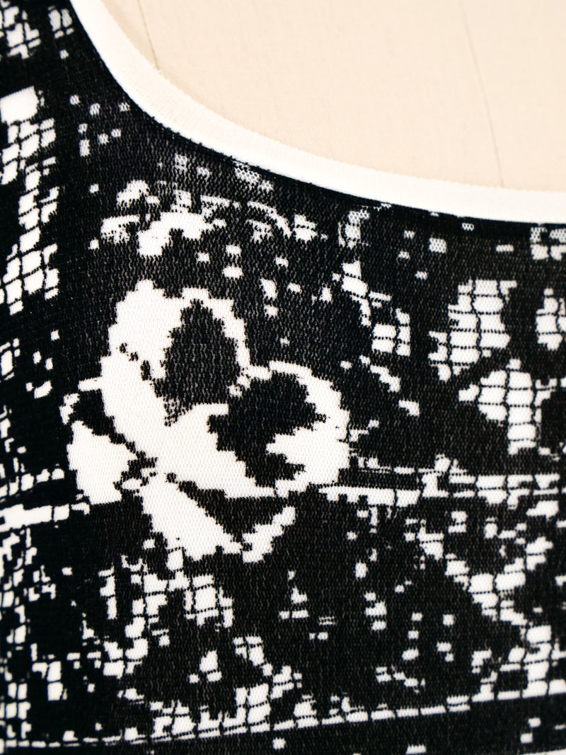 Jean Paul Gaultier Abstract Floral Mesh Dress Dress arcadeshops.com
