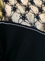 Sonia Rykiel Lace Panel Sweater Top arcadeshops.com