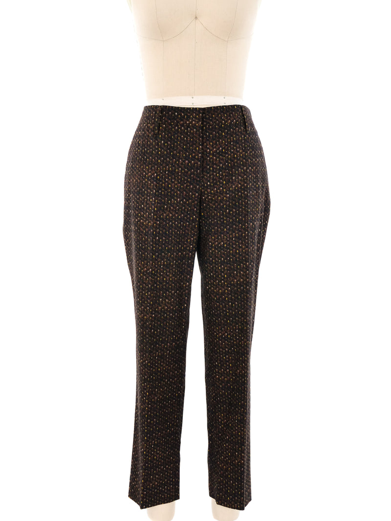Prada Printed Cropped Trousers Bottom arcadeshops.com
