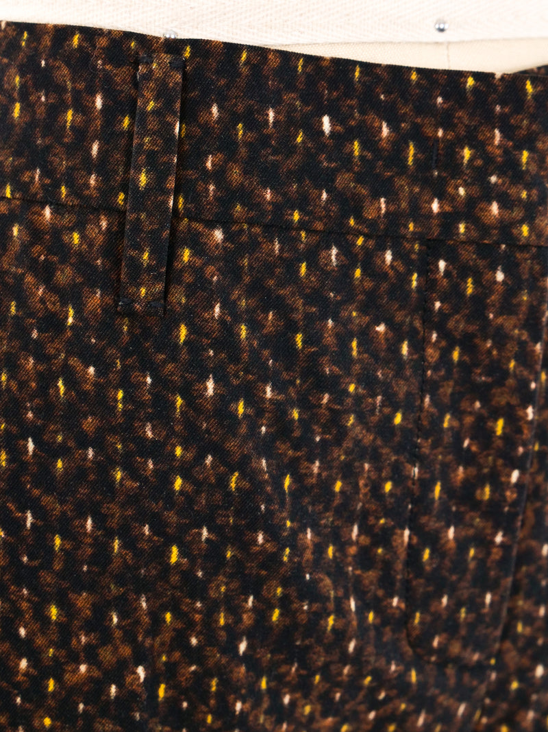 Prada Printed Cropped Trousers Bottom arcadeshops.com