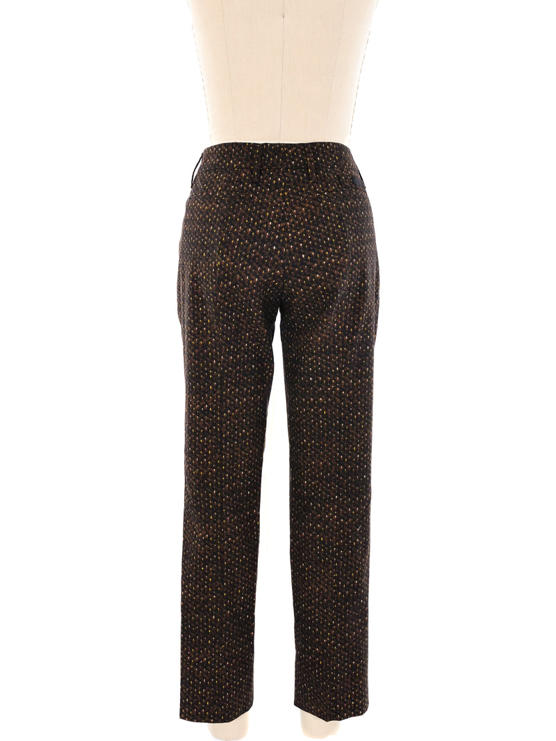 Prada Printed Cropped Trousers Bottom arcadeshops.com