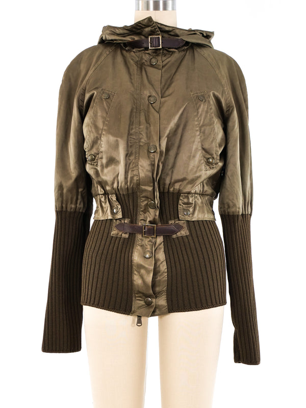 Jean Paul Gaultier Cropped Utility Bomber Jacket Jacket arcadeshops.com