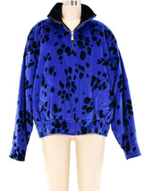 Escada Animal Printed Velvet Bomber Jacket arcadeshops.com