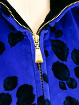 Escada Animal Printed Velvet Bomber Jacket arcadeshops.com