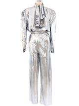 Metallic Silver Lame Suit Suit arcadeshops.com