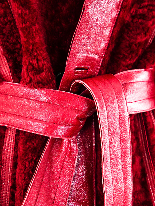 Yves Saint Laurent Cropped Shearling Jacket Jacket arcadeshops.com