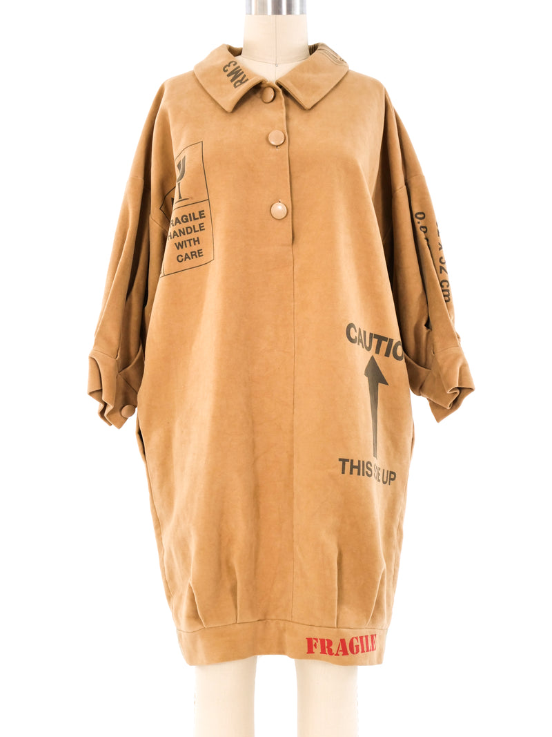 Moschino Freight Printed Camel Dress Dress arcadeshops.com