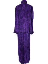 Patricia Lester Pleated Silk Dress Ensemble Suit arcadeshops.com