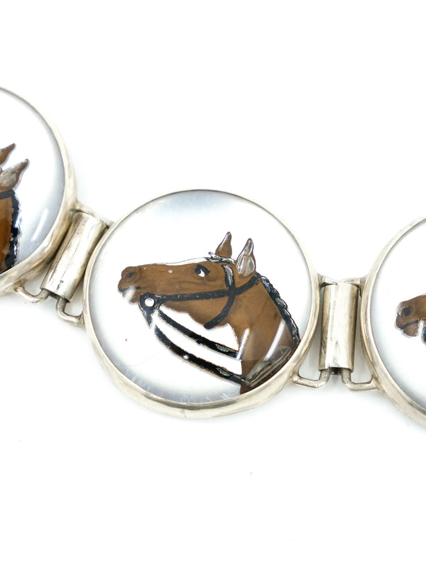Reverse Carved Horse Bubble Bracelet Accessory arcadeshops.com