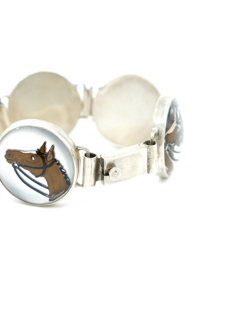 Reverse Carved Horse Bubble Bracelet Accessory arcadeshops.com