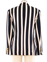 Escada Striped Wool Blazer Jacket arcadeshops.com
