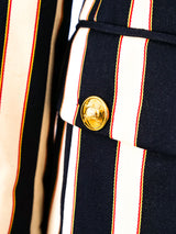 Escada Striped Wool Blazer Jacket arcadeshops.com