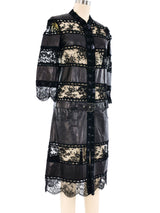Christian Dior Leather and Lace Dress Dress arcadeshops.com